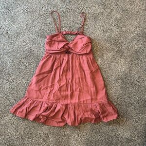 Pink Lily red backless dress